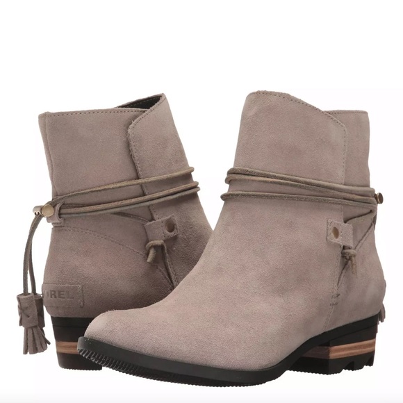 Sorel Shoes - SOREL Farah Waterproof Suede Ankle Booties